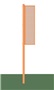 Foul Poles - 12 ft. - Softball (Collegiate) (Semi-Permanent) PAIR