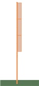 Foul Poles - 30 ft. - Softball (Collegiate) (Semi-Permanent) PAIR