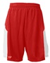 Mens 9" Inseam Flatback Mesh Geometrical Side Panels Basketball Shorts