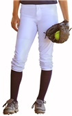 Womens Girls Microfiber Premium Low Rise Softball "PINK TINT" Pants