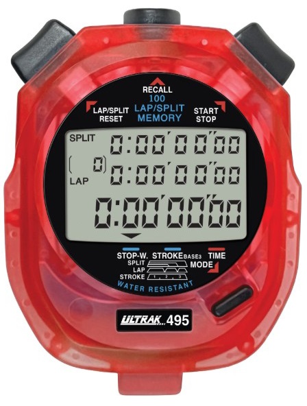 ULTRAK 495- 100 Lap Memory Stopwatch - Playground Equipment and Gear