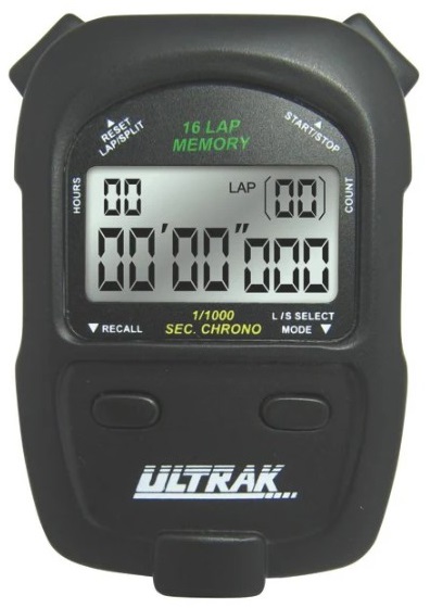 ULTRAK 460- 16 Lap Memory Stopwatch - Playground Equipment and Gear