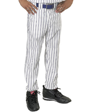 Teamwork Adult Pinstripe Open Bottom Baseball Pant. Braiding is available on this item.