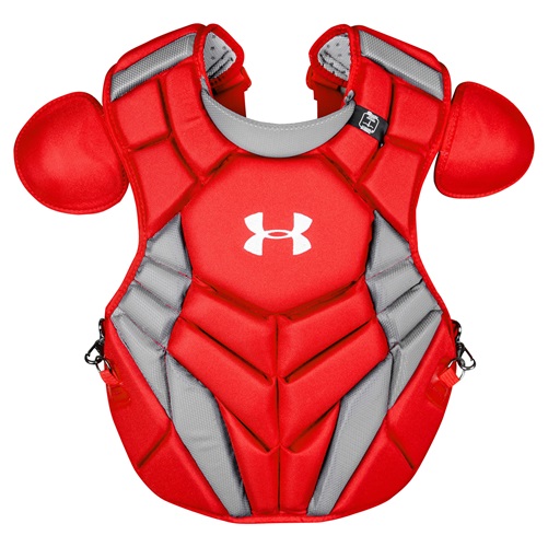 Under Armour SR Pro 4 Series Intermediate 14.5" Catcher's Chest Protector Baseball Certified NOCSAE