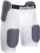 Schutt ProTech Youth All-in-One Football Girdle Padded Compression Shorts with Integrated Pads