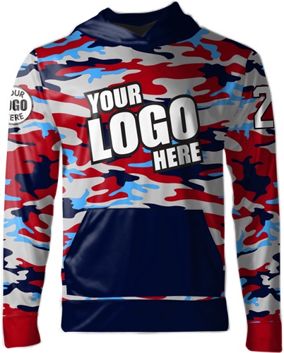 Sublimated Fleece-Lined Hoodie - "Camo" Custom Team Gear