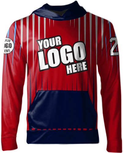 Sublimated Fleece-Lined Hoodie - "Rays" Custom Team Gear