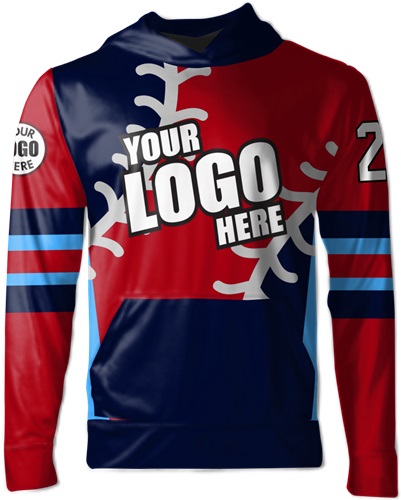Sublimated Fleece-Lined Hoodie - "Stitched" Custom Team Gear. Free shipping.  Some exclusions apply.