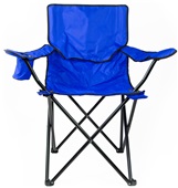 Folding Outdoor Beach Camp Bag Chair with Cup Holder, Outdoor Arm Chair (ROYAL)