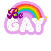 Epic Ladies Pride Be Gay Rainbow Love Ally LGBTQIA V-Neck Graphic T-Shirts