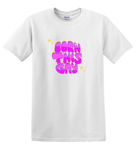 Epic Adult/Youth Pride Born This Gay Love Rainbow LGBTQIA Cotton Graphic T-Shirts. Free shipping.  Some exclusions apply.