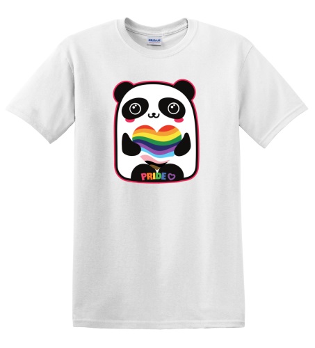 Epic Adult/Youth Pride Panda Love Rainbow LGBTQIA Cotton Graphic T-Shirts. Free shipping.  Some exclusions apply.