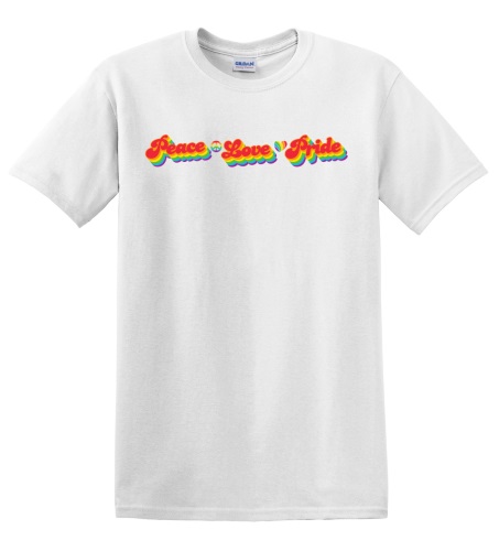 Epic Adult/Youth Pride Peace Love Rainbow LGBTQIA Cotton Graphic T-Shirts. Free shipping.  Some exclusions apply.