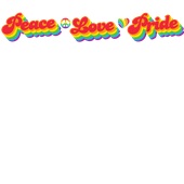 Epic Ladies Pride Peace Love Rainbow LGBTQIA V-Neck Graphic T-Shirts