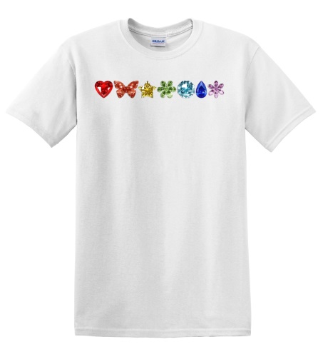 Epic Adult/Youth Pride Crystal Love Big Rainbow LGBTQIA Cotton Graphic T-Shirts. Free shipping.  Some exclusions apply.