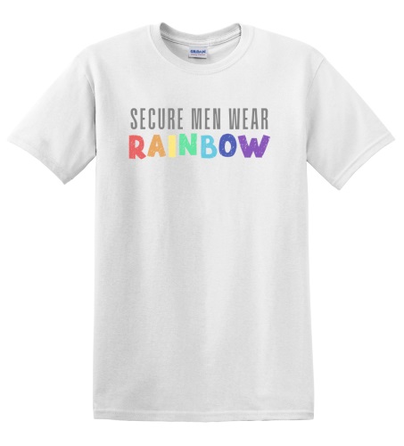 Epic Adult/Youth Pride Secure Men Wear Rainbow LGBTQIA Cotton Graphic T-Shirts. Free shipping.  Some exclusions apply.