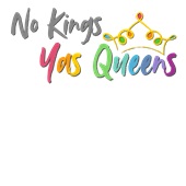 Epic Ladies Pride No Kings Yas Queens Rainbow LGBT V-Neck Graphic T-Shirts