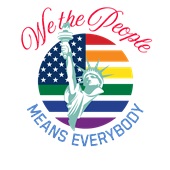 Epic Ladies We the People Means Everybody Liberty V-Neck Graphic T-Shirts