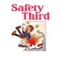Epic Ladies Safety Third Fireworks Vintage V-Neck Graphic T-Shirts