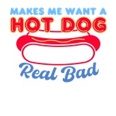 Epic Adult/Youth Makes Me Want A Hot Dog Real Bad Cotton Graphic T-Shirts