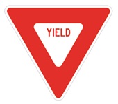 UltraPlay Traffic Signs Yield Sign Ages 2-5 Freestanding Activities Children