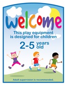 UltraPlay Welcome Signs & Post Children Play Equipment Playground