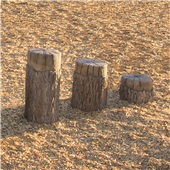 NatureROCKS Tree Stumps Set of 3 (Ages 5-12) Parks Playground Structure