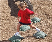 NatureROCKS Stepping Turtles Set of 5 Balance Parks Playground Structure