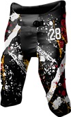 Sublimated Integrated Football Pants - "Grunge"