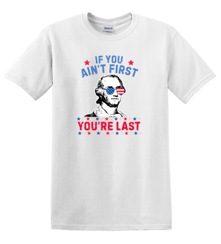 Epic Adult/Youth If You Ain't First You're Last Cotton Graphic T-Shirts. Free shipping.  Some exclusions apply.