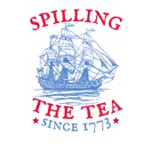 Epic Ladies Spilling the Tea Since 1773 USA Funny V-Neck Graphic T-Shirts