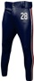 Sublimated Tapered Baseball Pant - Triple Stripe Performance Stretch