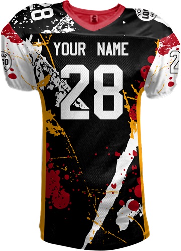 Sublimated Football Jersey - "Grunge"