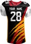 Sublimated Football Jersey - "ScratchedUp"