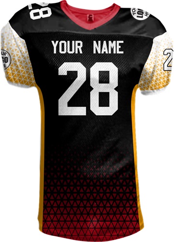 Sublimated Football Jersey - "Triangles"