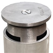 2.875" - 3" Aluminum Cast 3 Piece Locking Cap For Ground Sleeves EACH