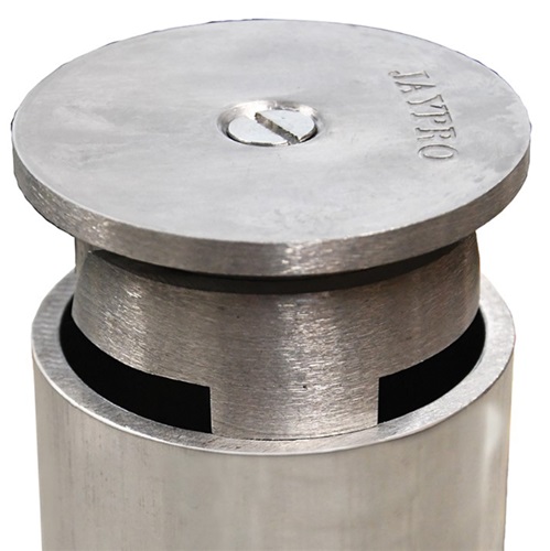 2.875" - 3" Aluminum Cast 3 Piece Locking Cap For Ground Sleeves EACH