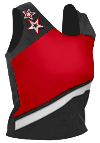 Pizzazz (YXS-Black/Red or AXL-Navy/White) Cheerleaders Uniform Shells