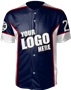 Full-Button Sublimated Birdseye Mesh Baseball Jerseys - "Pump"