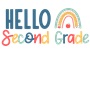 Epic Adult/Youth Hello Second Grade Back to School Cotton Graphic T-Shirts