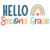 Epic Ladies Hello Second Grade Back to School V-Neck Graphic T-Shirts
