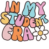 Epic Adult/Youth In My Student Era Cute Preppy School Cotton Graphic T-Shirts
