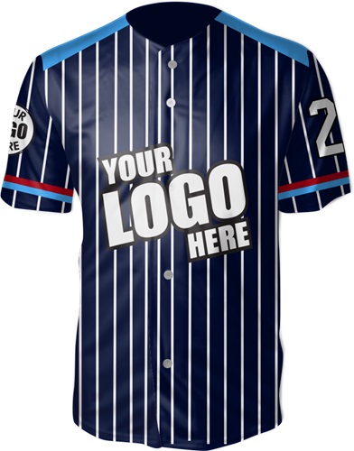 Full-Button Sublimated Birdseye Mesh Baseball Jerseys - "BigApple"