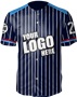 Full-Button Sublimated Birdseye Mesh Baseball Jerseys - "BigApple"