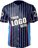 Full-Button Sublimated Birdseye Mesh Baseball Jerseys - "WindyCity"