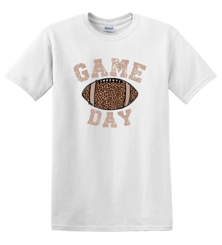 Epic Adult/Youth Game Day Football Varsity Leopard Fan Cotton Graphic T-Shirts. Free shipping.  Some exclusions apply.