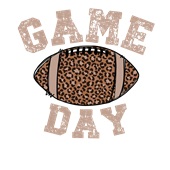 Epic Ladies Game Day Football Varsity Leopard Fan V-Neck Graphic T-Shirts