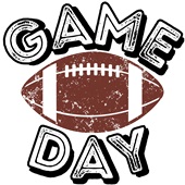 Epic Adult/Youth Game Day Football Grunge Varsity Fan Cotton Graphic T-Shirts