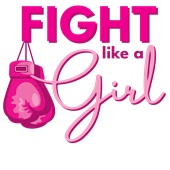 Epic Adult/Youth Fight Like A Girl Breast Cancer BCA Cotton Graphic T-Shirts