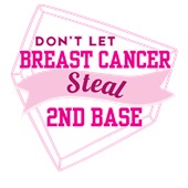 Epic Adult/Youth Don't Let Breast Cancer Steal 2nd Base Cotton Graphic T-Shirts